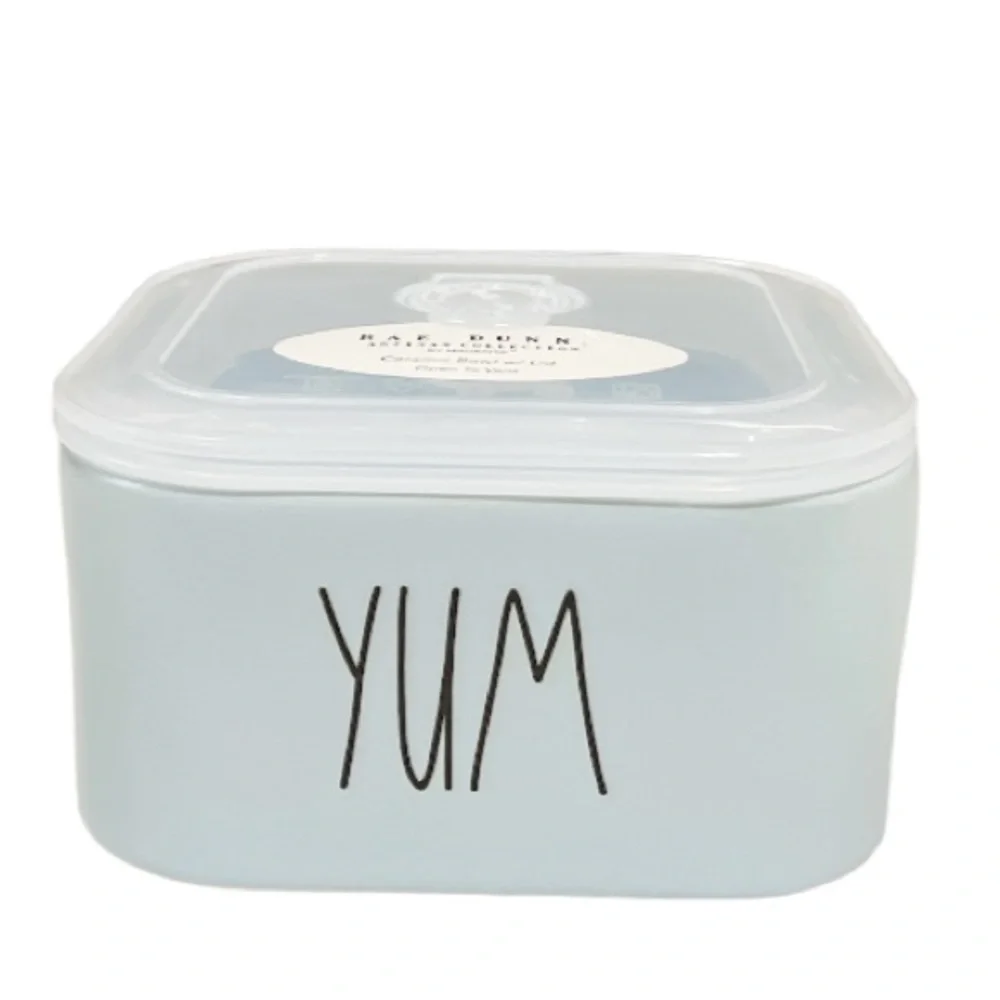 NEW Rae Dunn YUM Ceramic Bowl with Lid